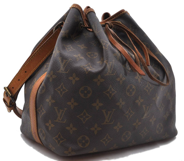 Authentic Louis Vuitton Monogram Petit Noe Shoulder Bag M42226 LV 4443D