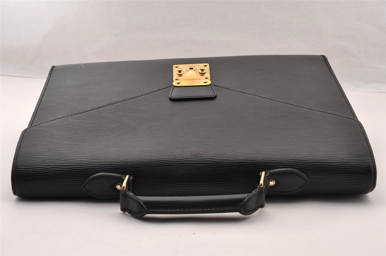 Authentic Louis Vuitton Epi Serviette Conseiller Briefcase Black M54422 LV 4443I