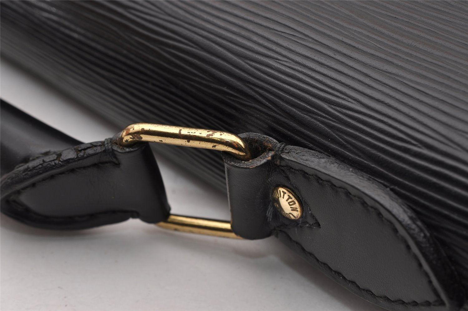 Authentic Louis Vuitton Epi Serviette Conseiller Briefcase Black M54422 LV 4443I