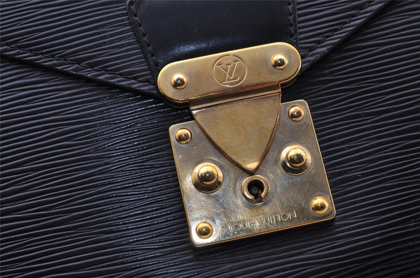 Authentic Louis Vuitton Epi Serviette Conseiller Briefcase Black M54422 LV 4443I