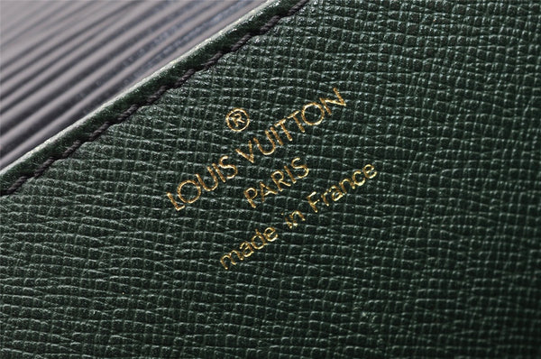 Authentic Louis Vuitton Epi Serviette Conseiller Briefcase Black M54422 LV 4443I