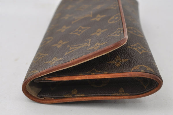 Authentic Louis Vuitton Monogram Pochette Twin GM Shoulder Bag M51852 LV 4444I