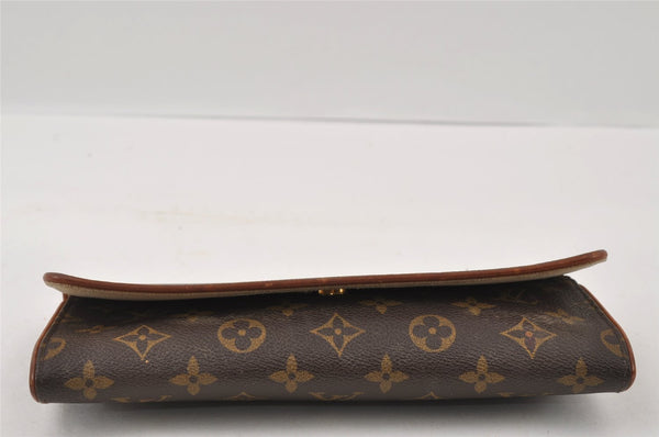 Authentic Louis Vuitton Monogram Pochette Twin GM Shoulder Bag M51852 LV 4444I