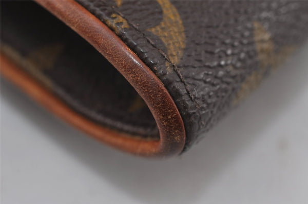 Authentic Louis Vuitton Monogram Pochette Twin GM Shoulder Bag M51852 LV 4444I