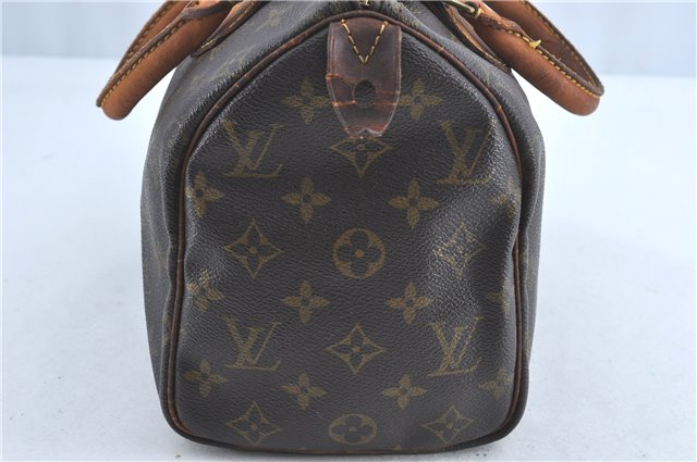 Authentic Louis Vuitton Monogram Speedy 25 Boston Hand Bag M41528 LV 4445B