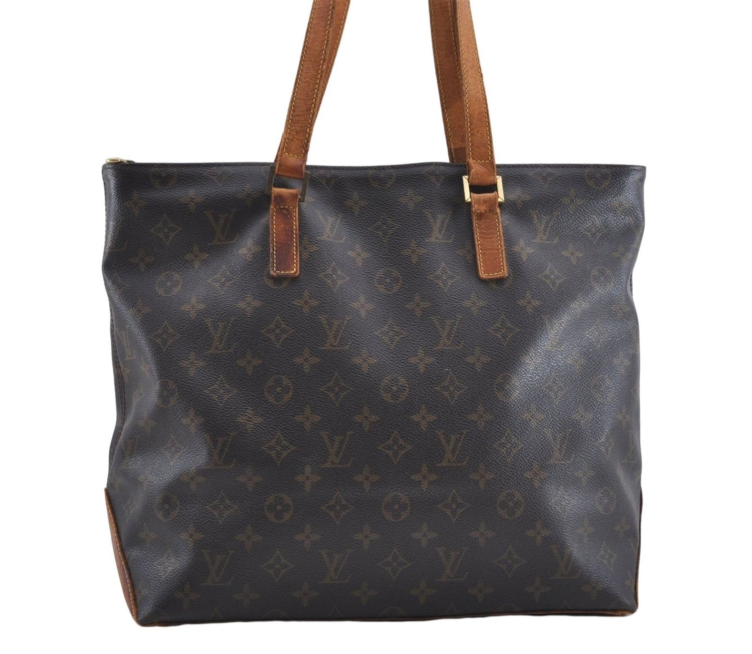 Authentic Louis Vuitton Monogram Cabas Mezzo Tote Bag M51151 LV Junk 4445D