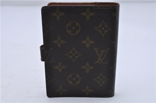 Authentic LOUIS VUITTON Monogram Agenda PM Day Planner Cover R20005 LV 4446C