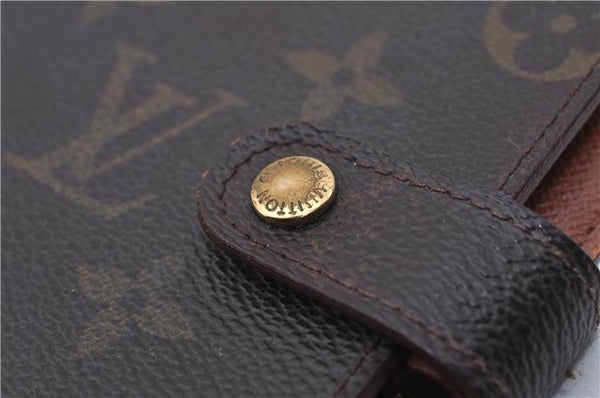 Authentic LOUIS VUITTON Monogram Agenda PM Day Planner Cover R20005 LV 4446C