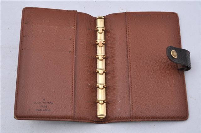 Authentic LOUIS VUITTON Monogram Agenda PM Day Planner Cover R20005 LV 4446C