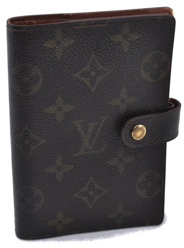 Authentic LOUIS VUITTON Monogram Agenda PM Day Planner Cover R20005 LV 4446C