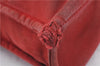 Authentic HERMES Deauville MM Hand Tote Bag Purse Canvas Red 4447D