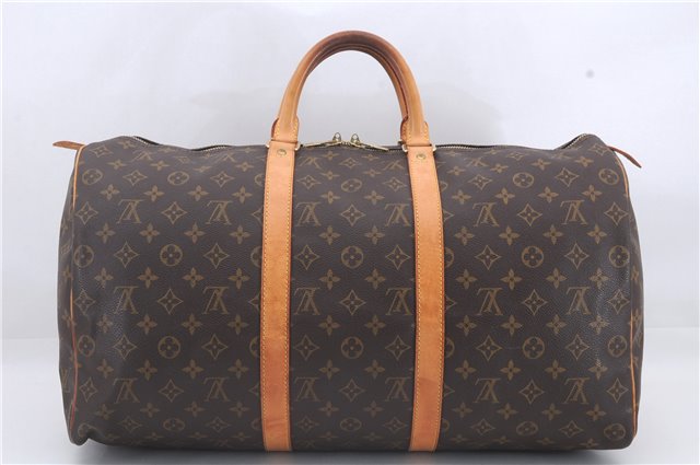 Authentic Louis Vuitton Monogram Keepall 50 Travel Boston Bag M41426 LV 4449D
