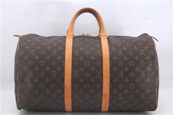 Authentic Louis Vuitton Monogram Keepall 50 Travel Boston Bag M41426 LV 4449D