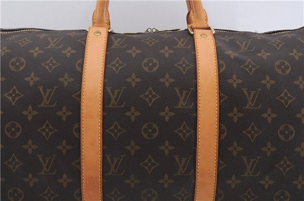 Authentic Louis Vuitton Monogram Keepall 50 Travel Boston Bag M41426 LV 4449D