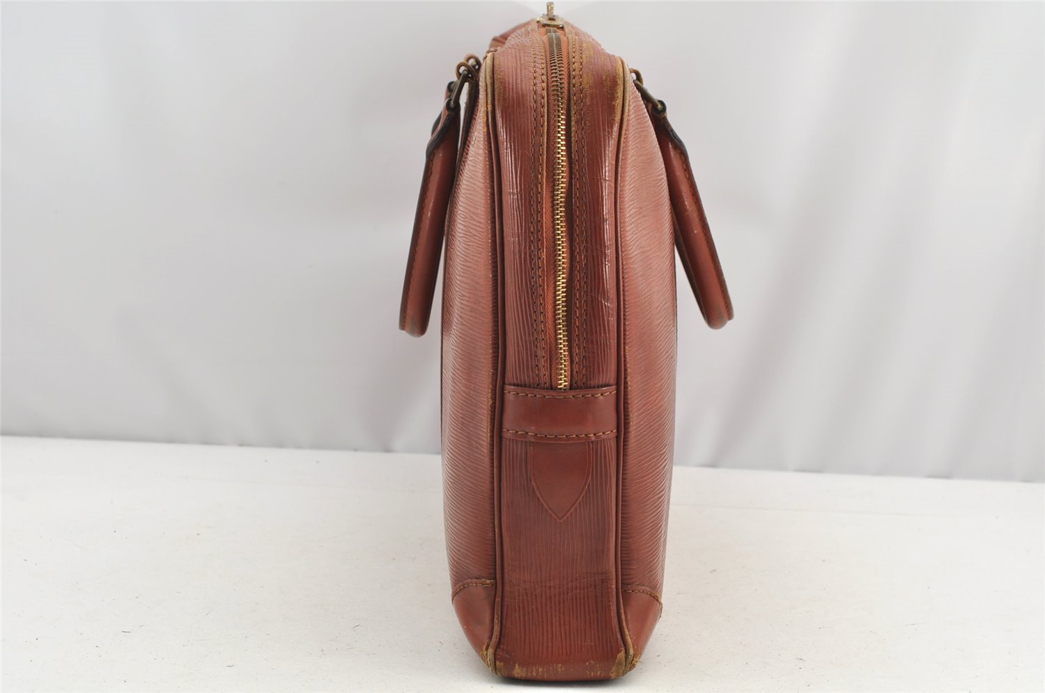 Authentic Louis Vuitton Epi Porte Documents Voyage Briefcase M54473 Brown 4450I