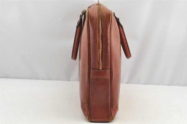 Authentic Louis Vuitton Epi Porte Documents Voyage Briefcase M54473 Brown 4450I