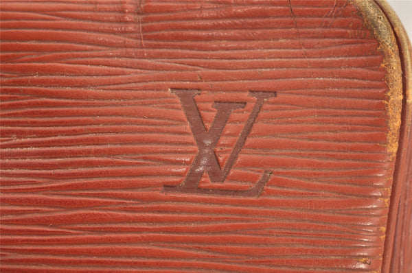 Authentic Louis Vuitton Epi Porte Documents Voyage Briefcase M54473 Brown 4450I