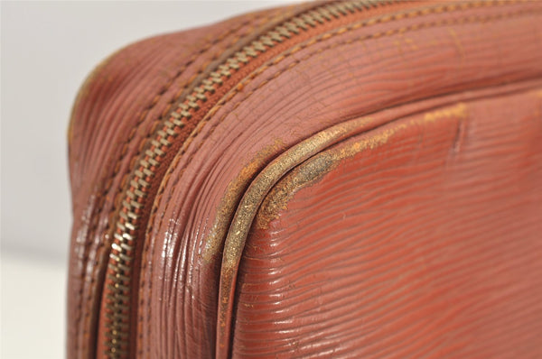 Authentic Louis Vuitton Epi Porte Documents Voyage Briefcase M54473 Brown 4450I