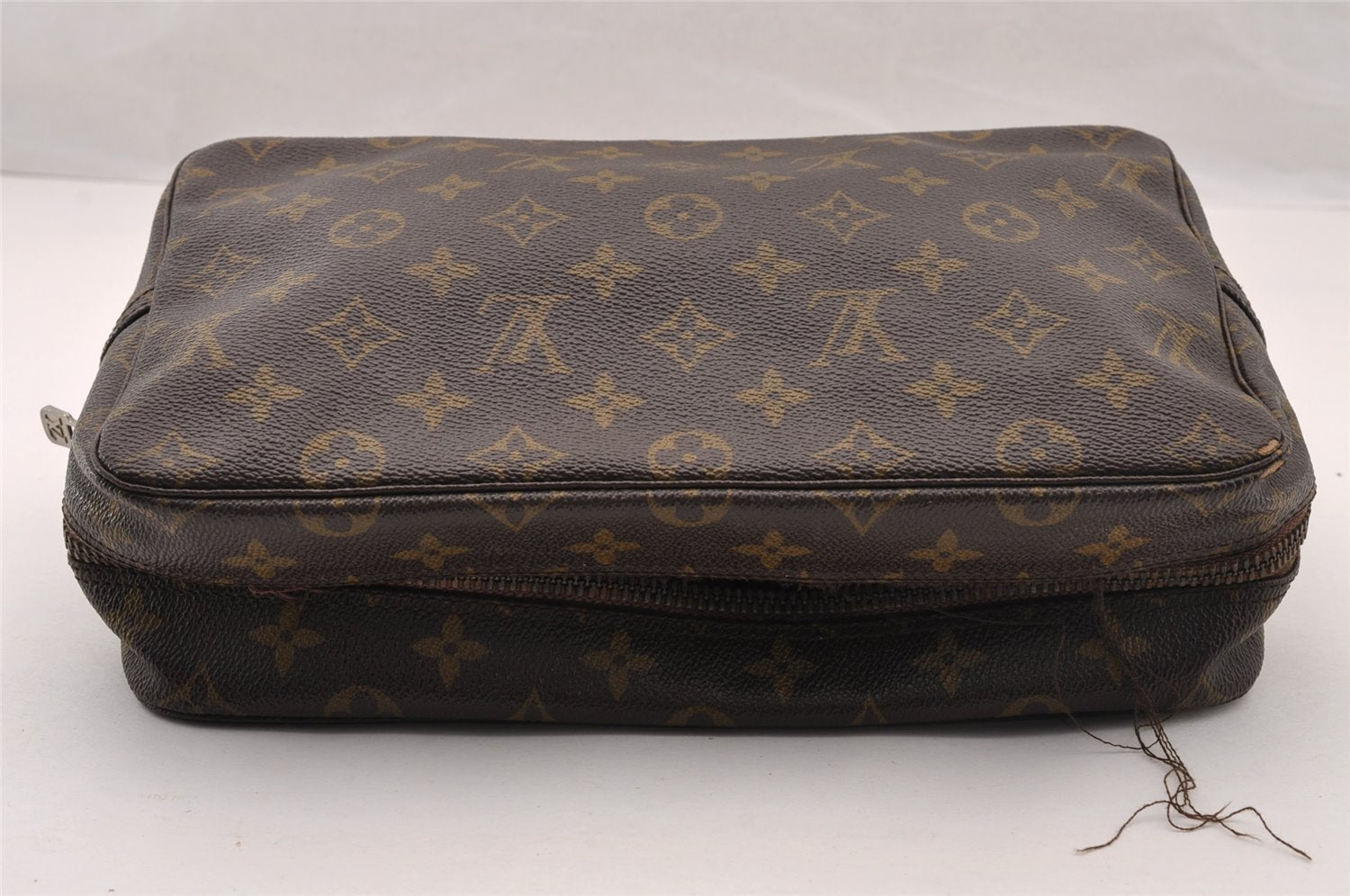 Auth Louis Vuitton Monogram Trousse Toilette 28 Clutch Bag M47522 Junk 4451I