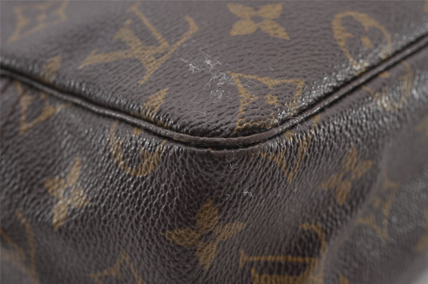 Auth Louis Vuitton Monogram Trousse Toilette 28 Clutch Bag M47522 Junk 4451I