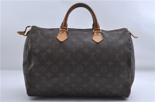 Authentic Louis Vuitton Monogram Speedy 35 Hand Bag M41524 LV 4453D