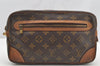Authentic Louis Vuitton Monogram Marly Dragonne GM M51825 Clutch Bag Junk 4453I