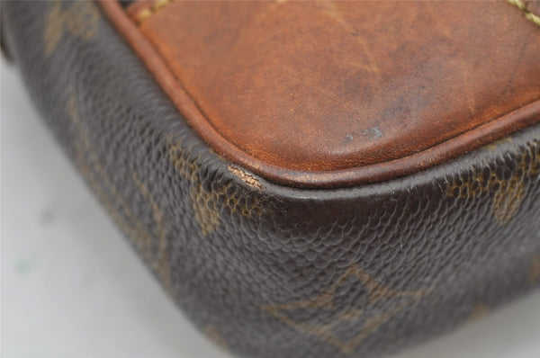 Authentic Louis Vuitton Monogram Marly Dragonne GM M51825 Clutch Bag Junk 4453I