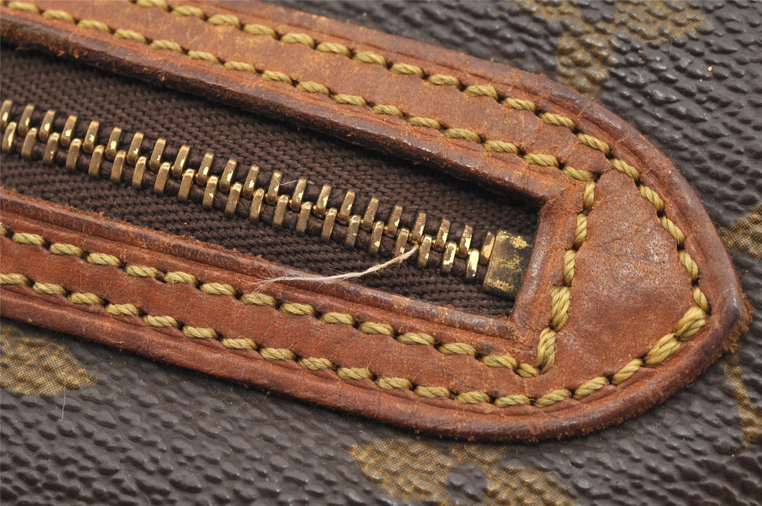 Authentic Louis Vuitton Monogram Marly Dragonne GM M51825 Clutch Bag Junk 4453I