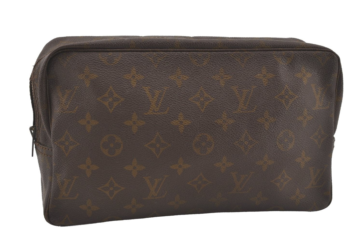 Auth Louis Vuitton Monogram Trousse Toilette 28 Clutch Hand Bag Old Model 4454I