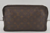 Auth Louis Vuitton Monogram Trousse Toilette 28 Clutch Hand Bag Old Model 4454I