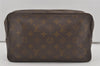 Auth Louis Vuitton Monogram Trousse Toilette 28 Clutch Hand Bag Old Model 4454I