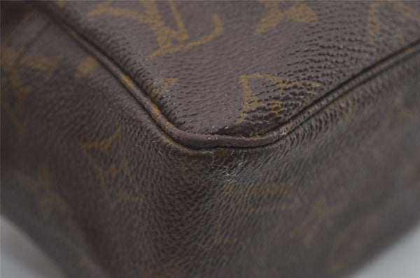 Auth Louis Vuitton Monogram Trousse Toilette 28 Clutch Hand Bag Old Model 4454I