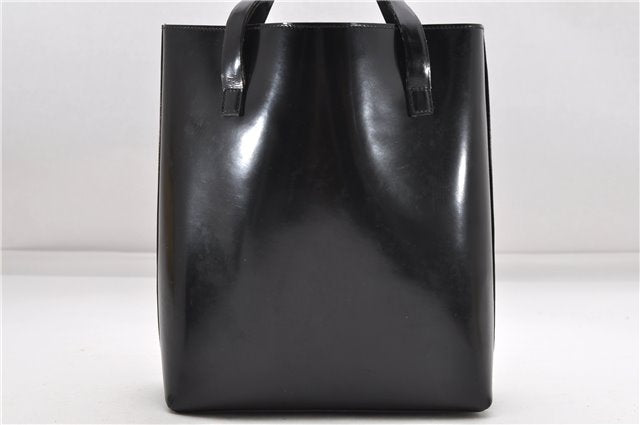 Authentic GUCCI Hand Tote Bag Purse Leather Black 4455D