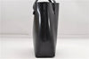 Authentic GUCCI Hand Tote Bag Purse Leather Black 4455D