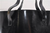 Authentic GUCCI Hand Tote Bag Purse Leather Black 4455D