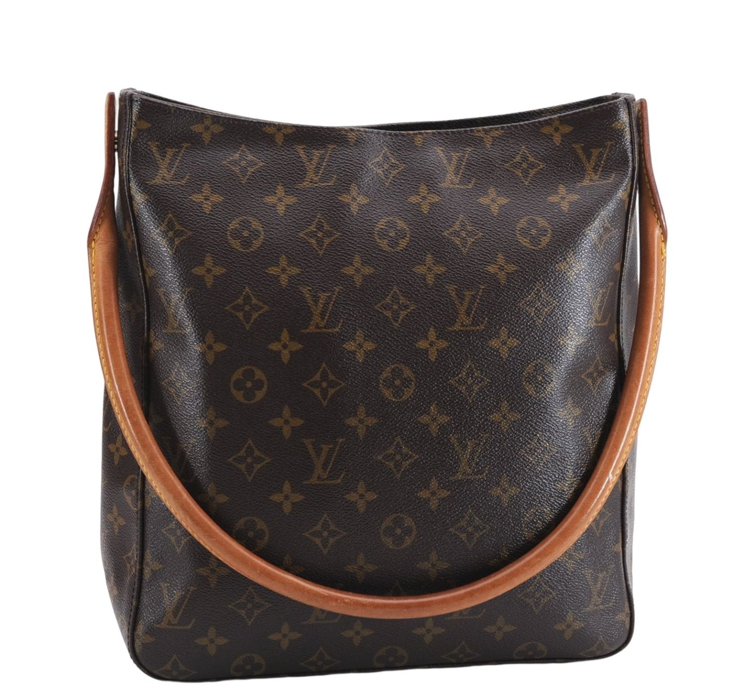Authentic Louis Vuitton Monogram Looping GM Shoulder Bag M51145 LV 4455E