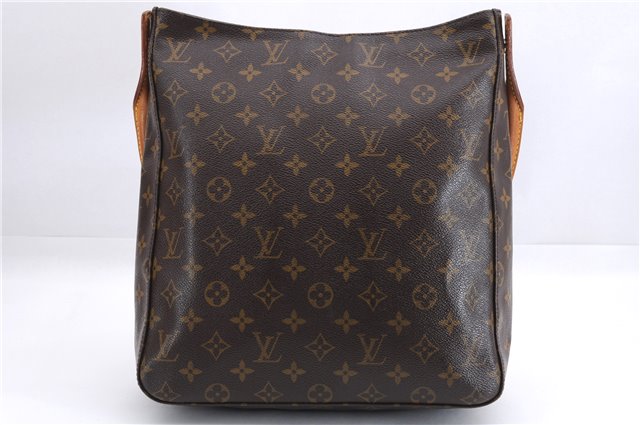 Authentic Louis Vuitton Monogram Looping GM Shoulder Bag M51145 LV 4455E