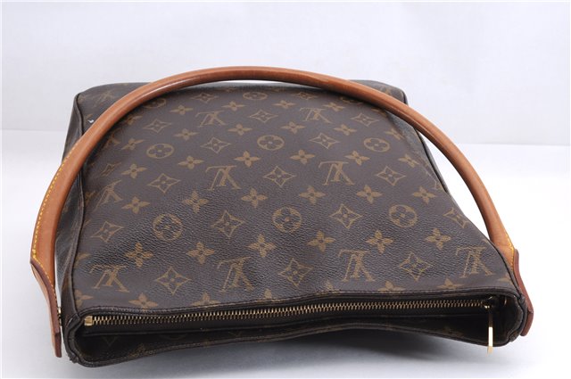 Authentic Louis Vuitton Monogram Looping GM Shoulder Bag M51145 LV 4455E