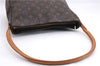 Authentic Louis Vuitton Monogram Looping GM Shoulder Bag M51145 LV 4455E