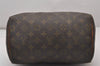 Authentic Louis Vuitton Monogram Speedy 25 Boston Hand Bag M41528 LV 4455I