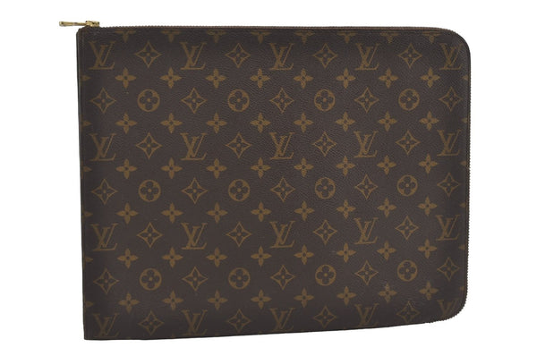 Authentic Louis Vuitton Monogram Poche Documents Document Case M53400 LV 4456I