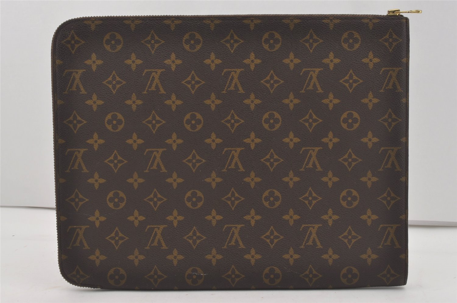 Authentic Louis Vuitton Monogram Poche Documents Document Case M53400 LV 4456I