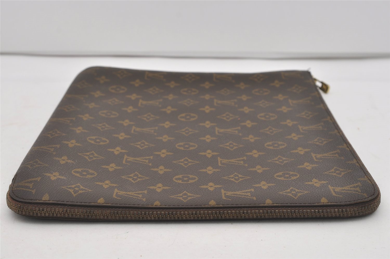 Authentic Louis Vuitton Monogram Poche Documents Document Case M53400 LV 4456I