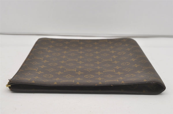 Authentic Louis Vuitton Monogram Poche Documents Document Case M53400 LV 4456I
