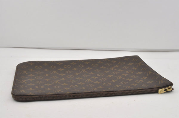 Authentic Louis Vuitton Monogram Poche Documents Document Case M53400 LV 4456I