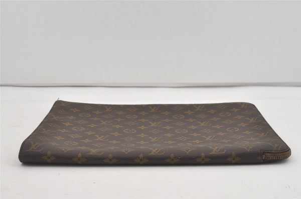 Authentic Louis Vuitton Monogram Poche Documents Document Case M53400 LV 4456I