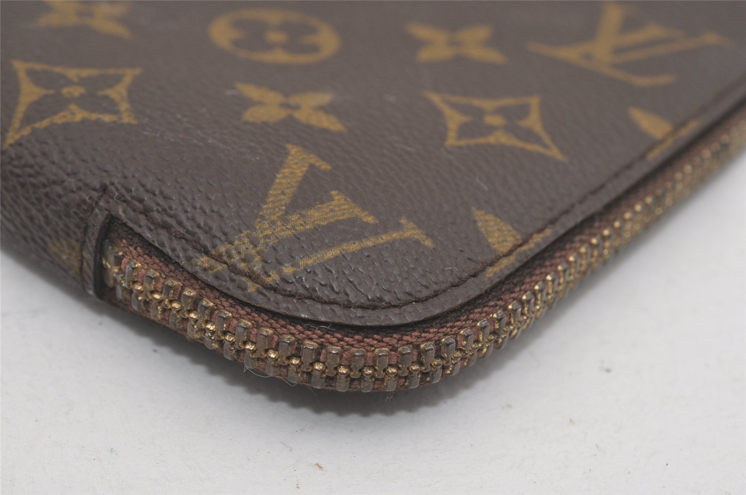 Authentic Louis Vuitton Monogram Poche Documents Document Case M53400 LV 4456I