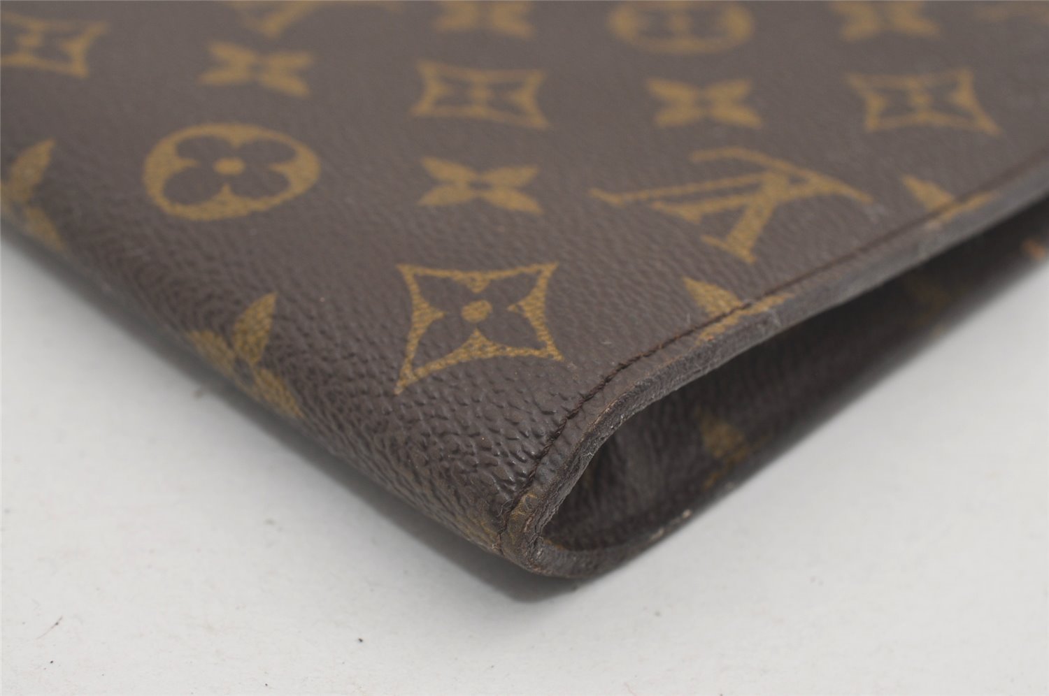 Authentic Louis Vuitton Monogram Poche Documents Document Case M53400 LV 4456I