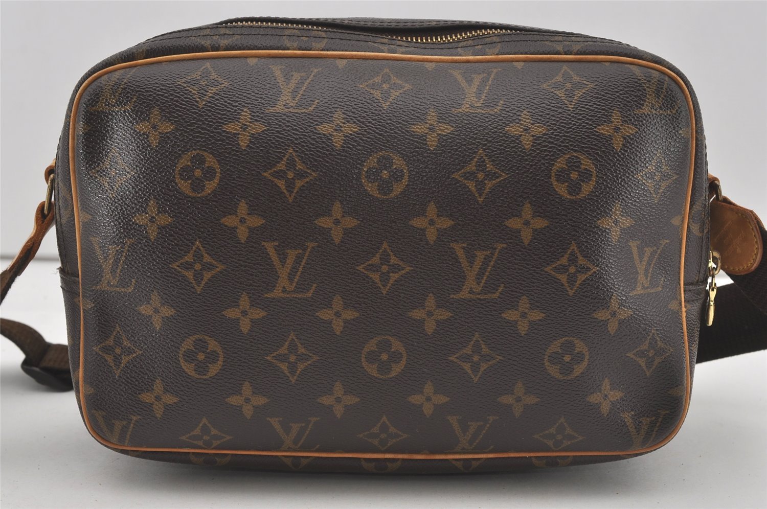 Authentic Louis Vuitton Monogram Reporter PM Shoulder Cross Bag M45254 LV 4459I