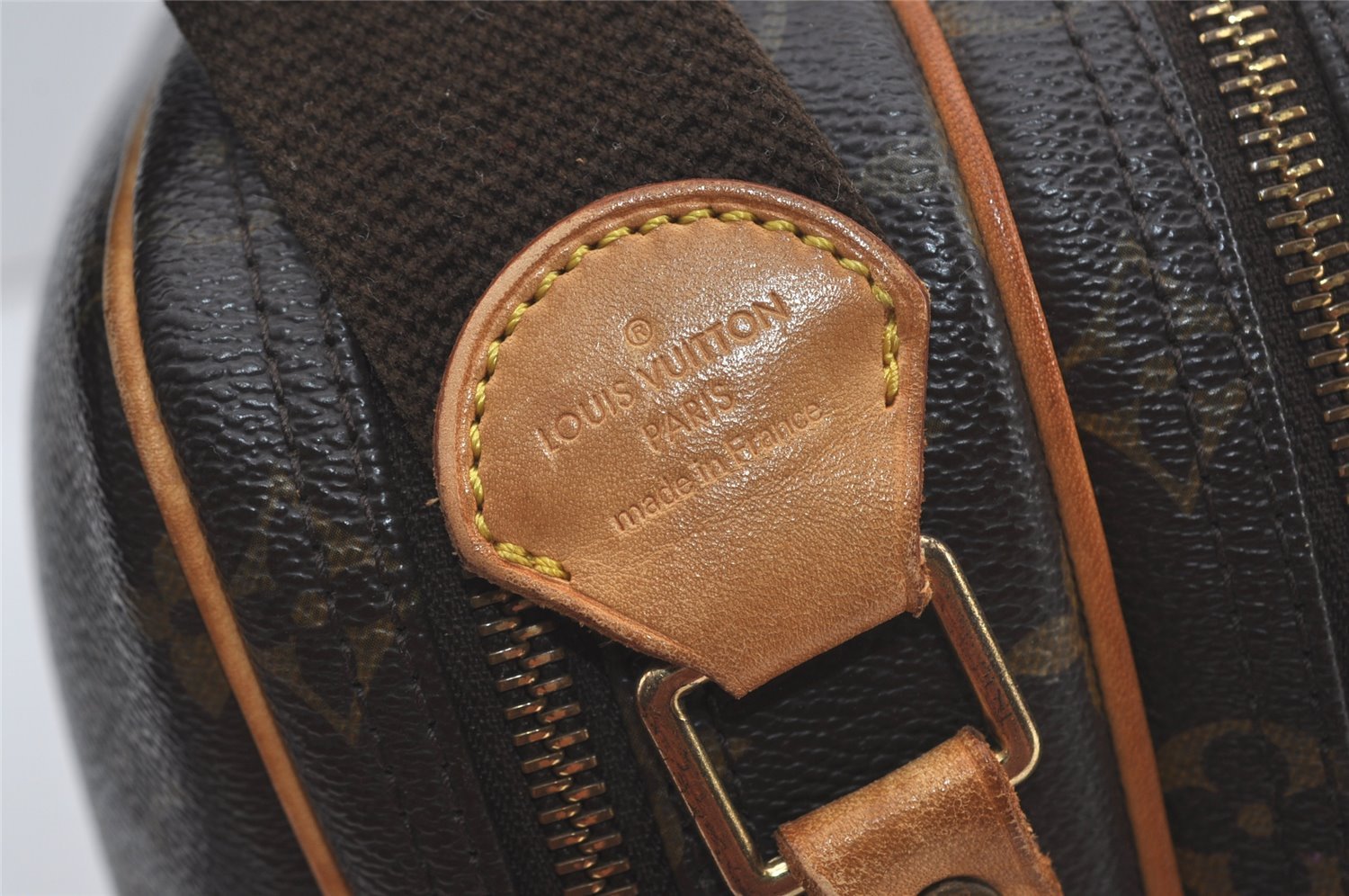 Authentic Louis Vuitton Monogram Reporter PM Shoulder Cross Bag M45254 LV 4459I